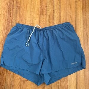 Patagonia Men’s Sz XL Blue Running Athletic Shorts Lined(g